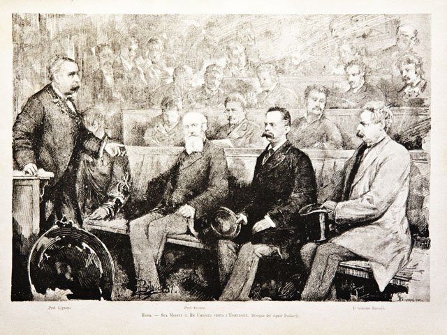 Roma / Sua Maestà il Re Umberto visita l’Università / …