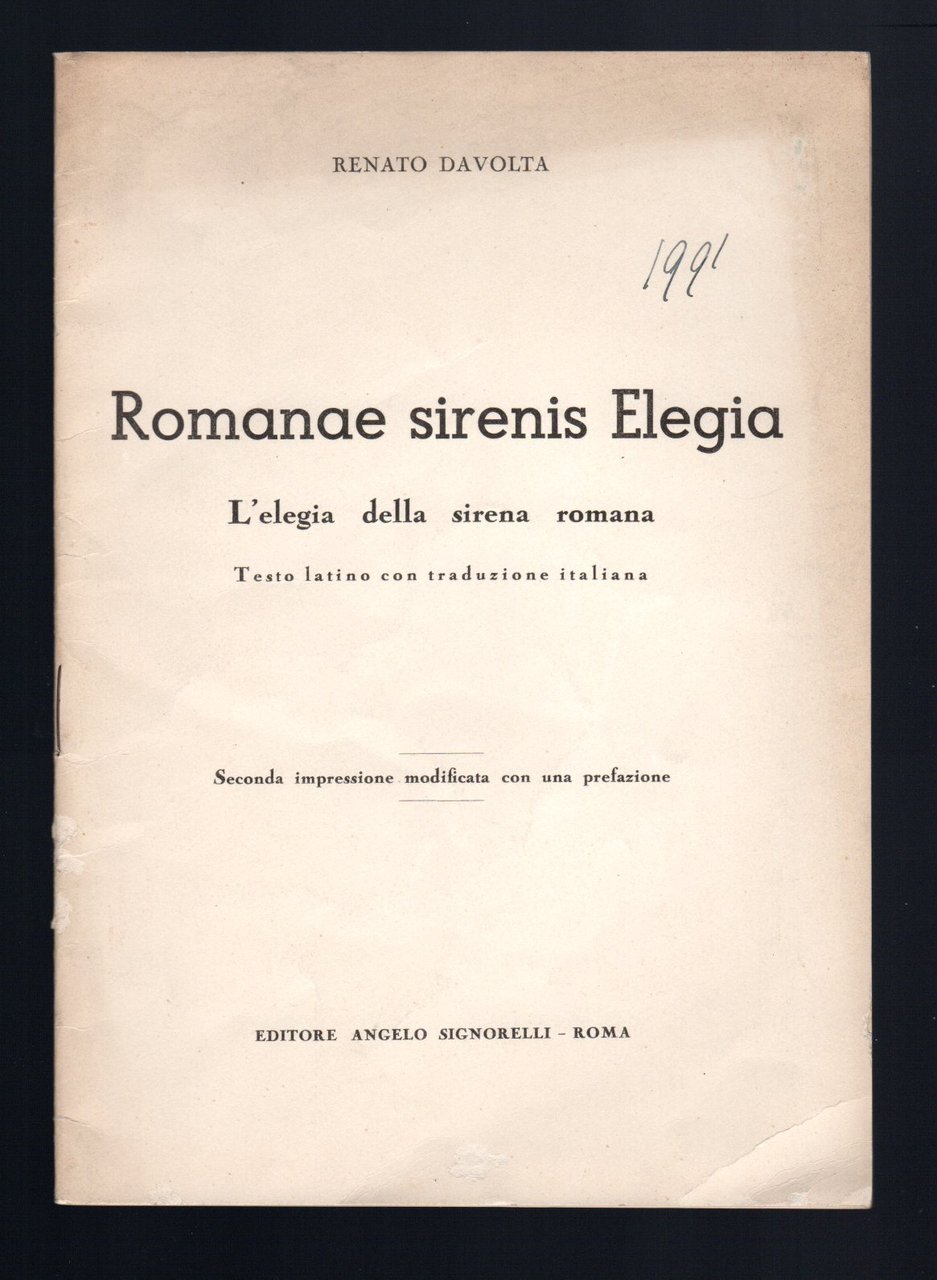 Romanae Sirenis Elegia