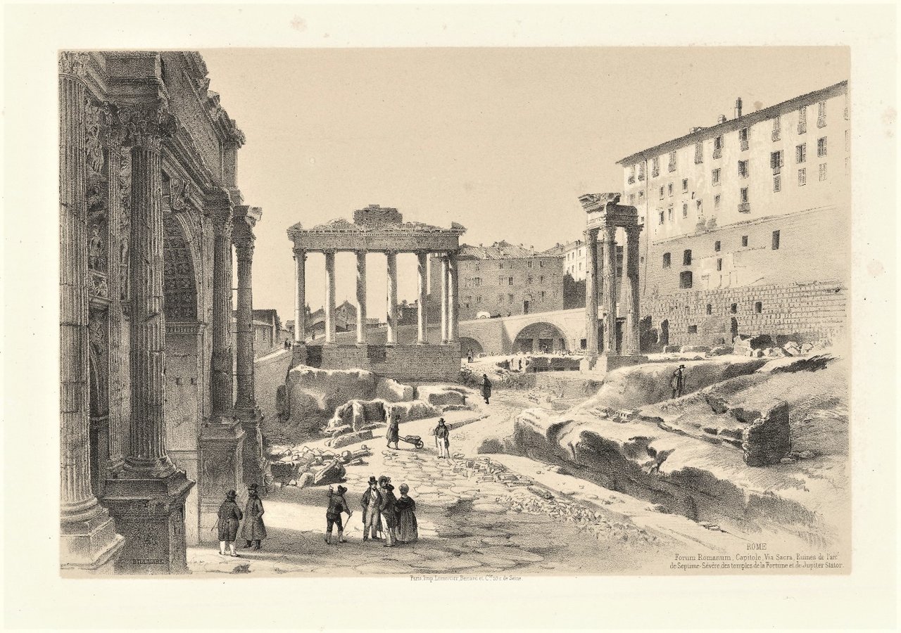 Rome. Forum Romanum, Capitole, Via Sacra, Ruines dell'Arc de Septime … | Immagine principale