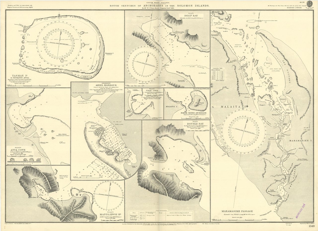 Rough Sketches of Anchorages in the Solomon Islands