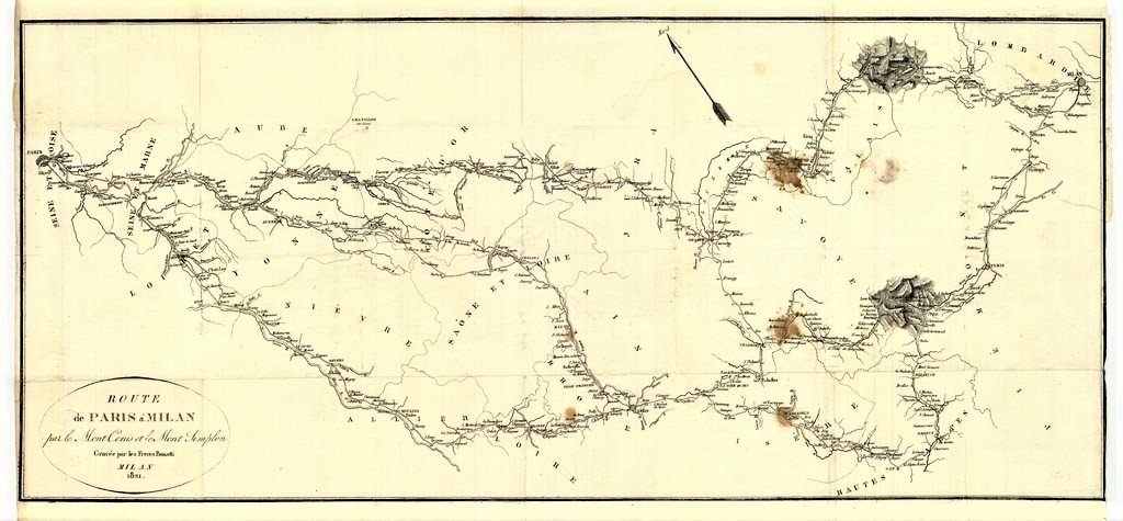 ROUTE DE PARIS A MILAN PAR LE MONT CENIS ET …