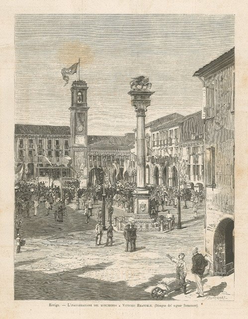 Rovigo - L'inaugurazione del monumento a Vittorio Emanuele | Immagine principale