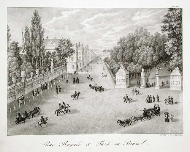 Rue Royale & Park in Brussel