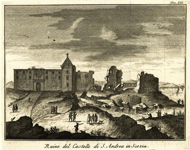 Ruine del Castello di S. Andrea in Scozia