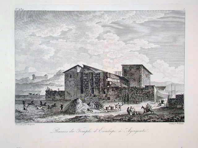 Ruines du Temple d'Esculape à Agrigente.