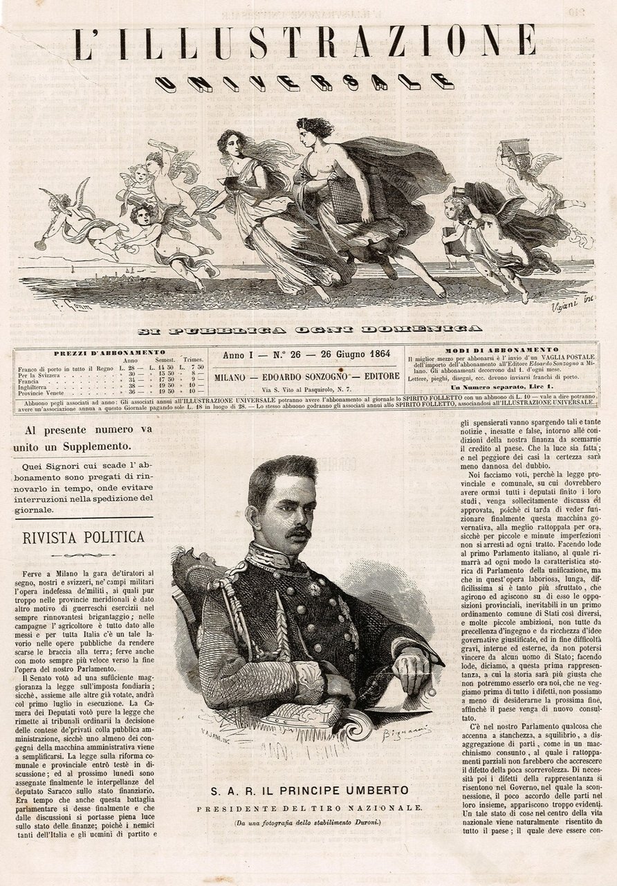 S. A. R. Il Principe Umberto - Presidente del Tiro …