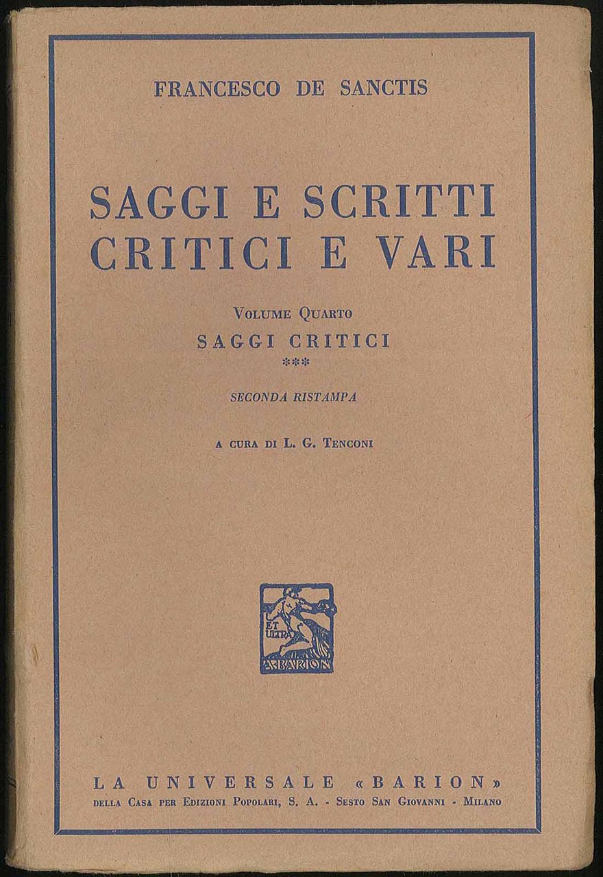 Saggi e scritti critici e vari 3 - Volume IV