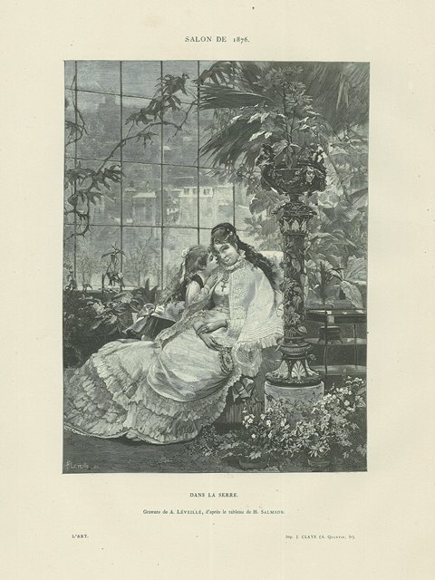 Salon de 1876 – Dans la serre