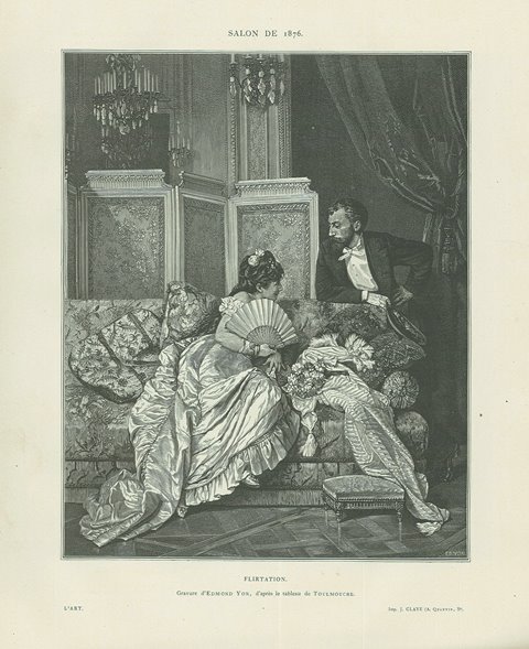 Salon de 1876 – Flirtation