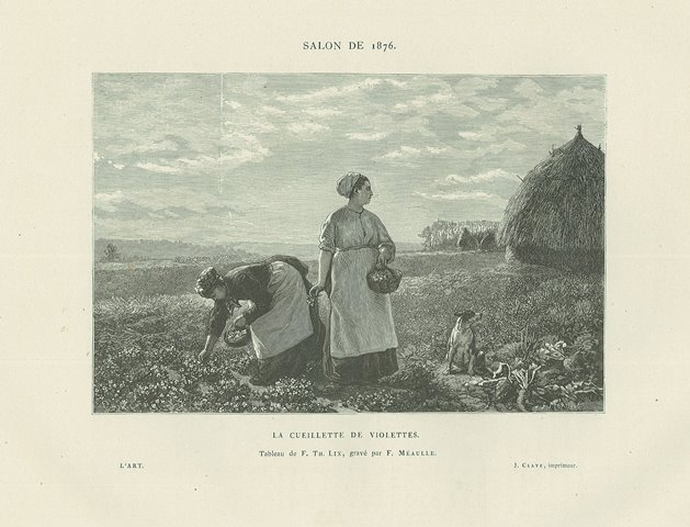 Salon de 1876 – La cueillette de violettes