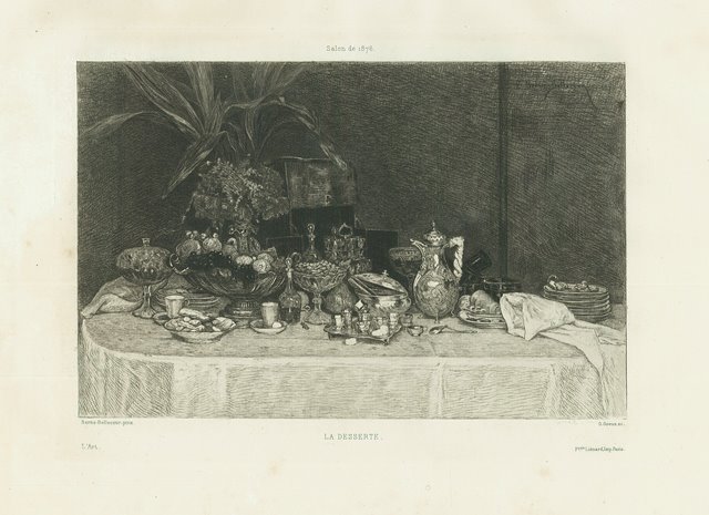 Salon de 1876 – La desserte