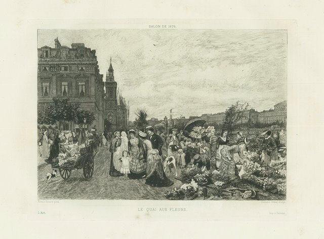 Salon de 1876 – Le quai aux fleurs