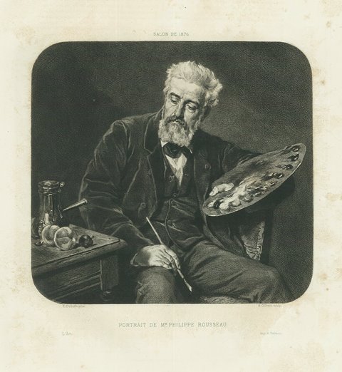 Salon de 1876 – Portrait de Mr Philippe Rousseau