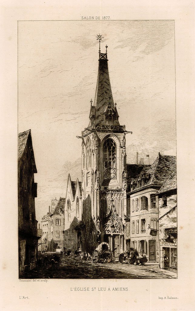 Salon de 1877 – L’eglise S.t Leu a Amiens