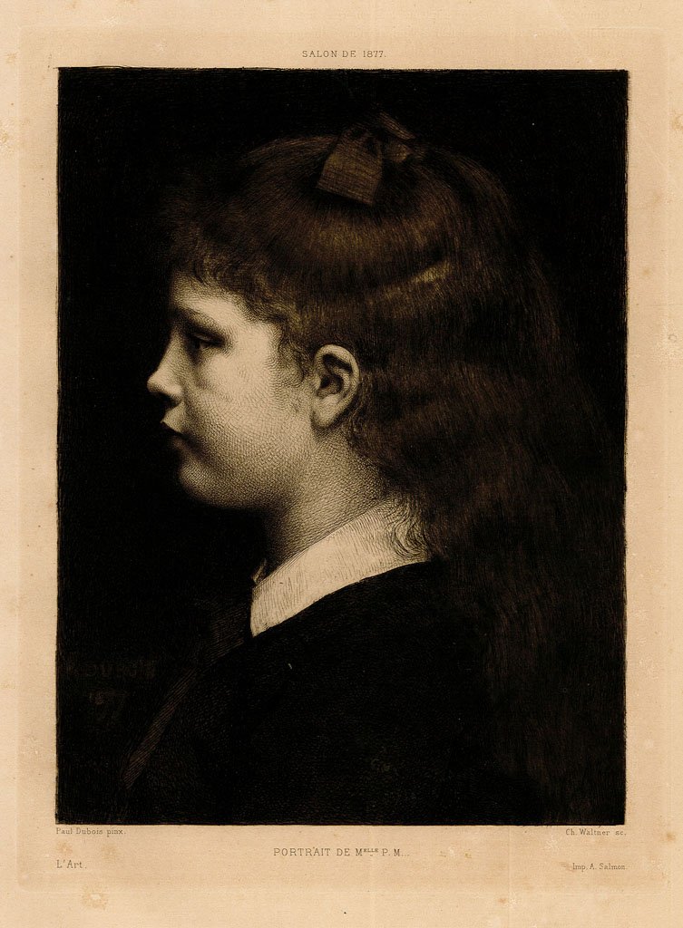 Salon de 1877 - Portrait de M.elle P. M.