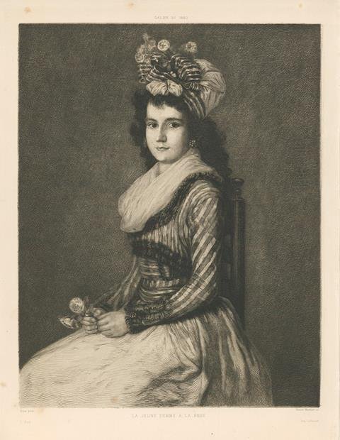 Salon de 1887 – La jeune femme a la rose