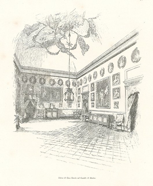 Salone di Casa Savoia del Castello di Masino