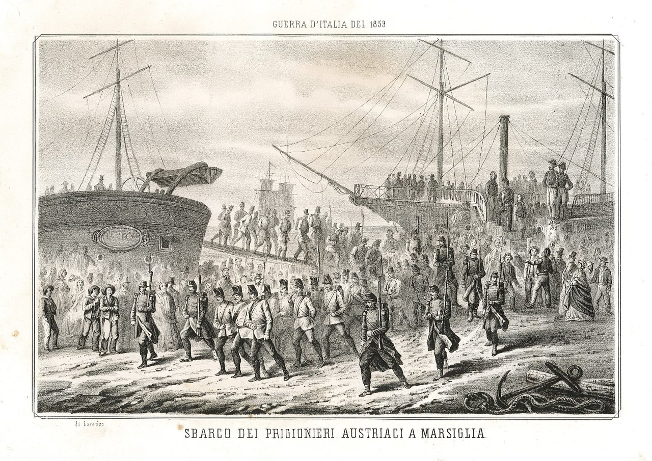 Sbarco dei prigionieri austriaci a Marsiglia