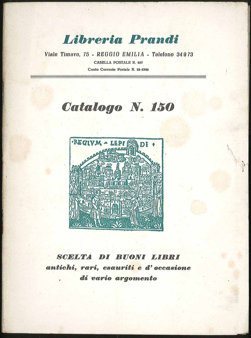 Scelta di buoni libri catalogo n.150