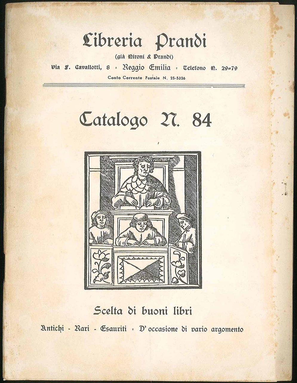 Scelta di buoni libri catalogo n. 84