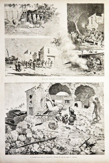 Scene del terremoto di Casamicciola / A Casamicciola, dopo il …