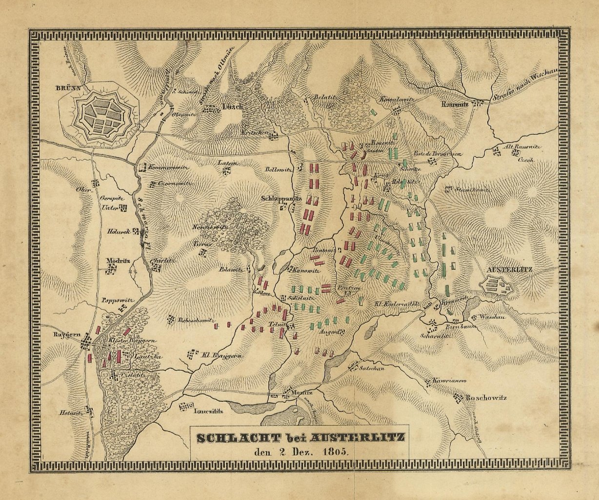 Schlacht bei Austerlitz den 2 Dez. 1805