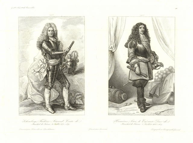 Schomberg (Frédéric Arinand, Comte de) . - Humieres (Louis de …