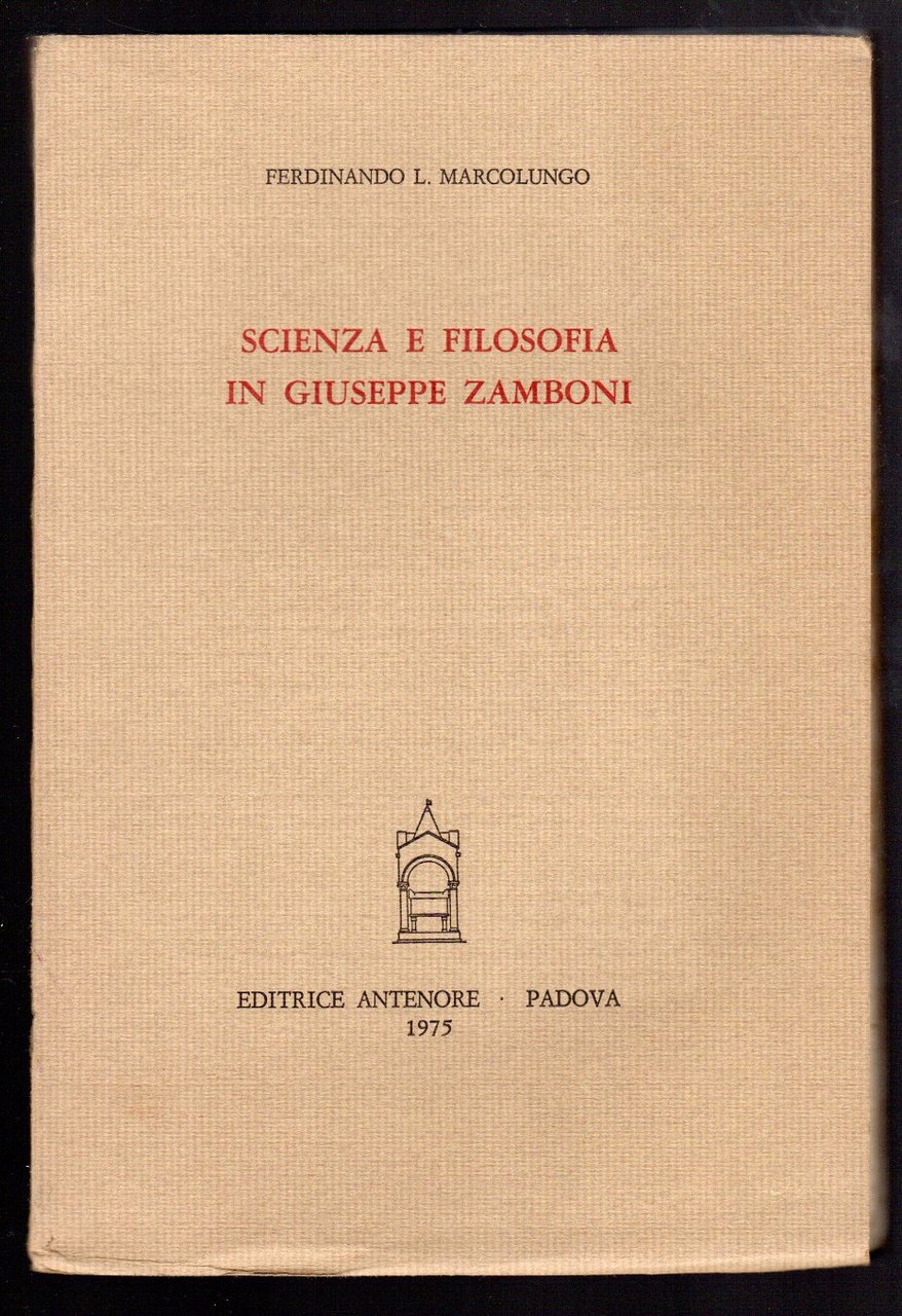 Scienza e Filosofia in Giuseppe Zamboni