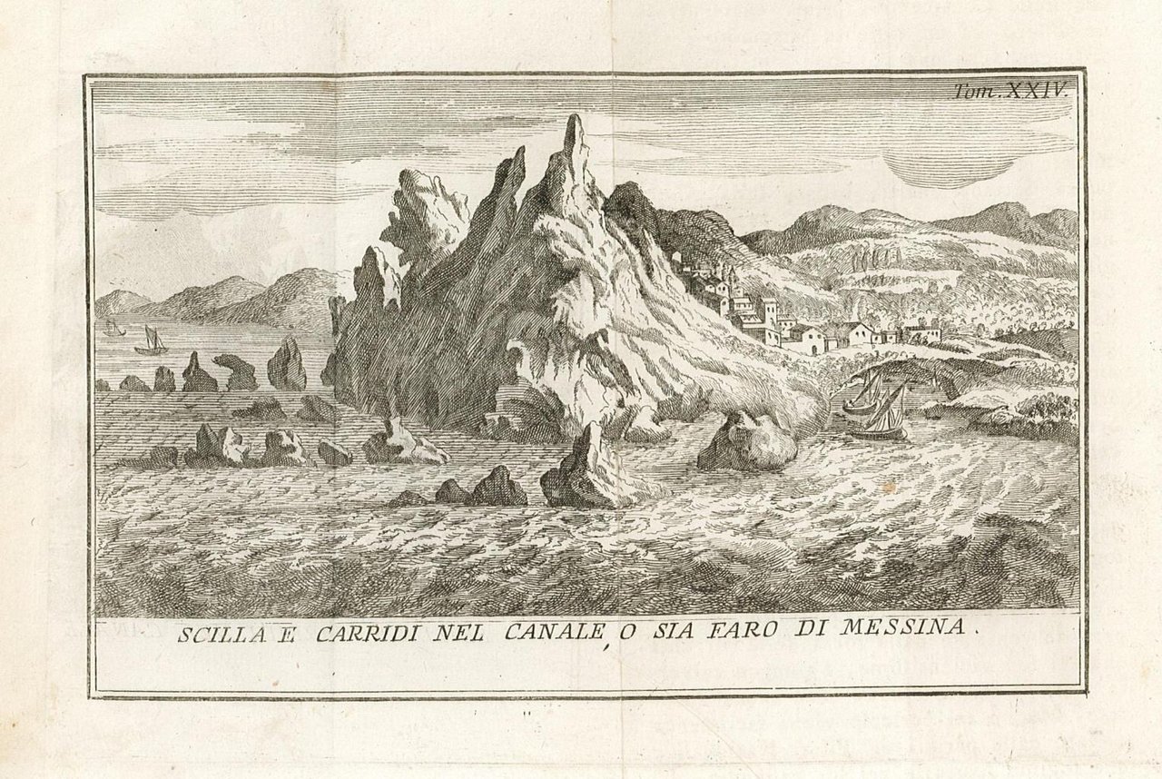 Scilla e Cariddi nel Canale o sia Faro di Messina