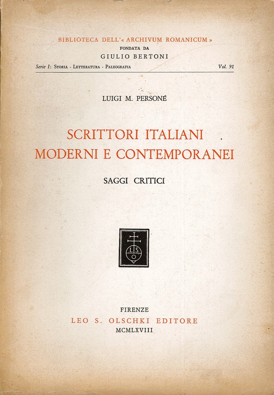 Scrittori italiani moderni e contemporanei