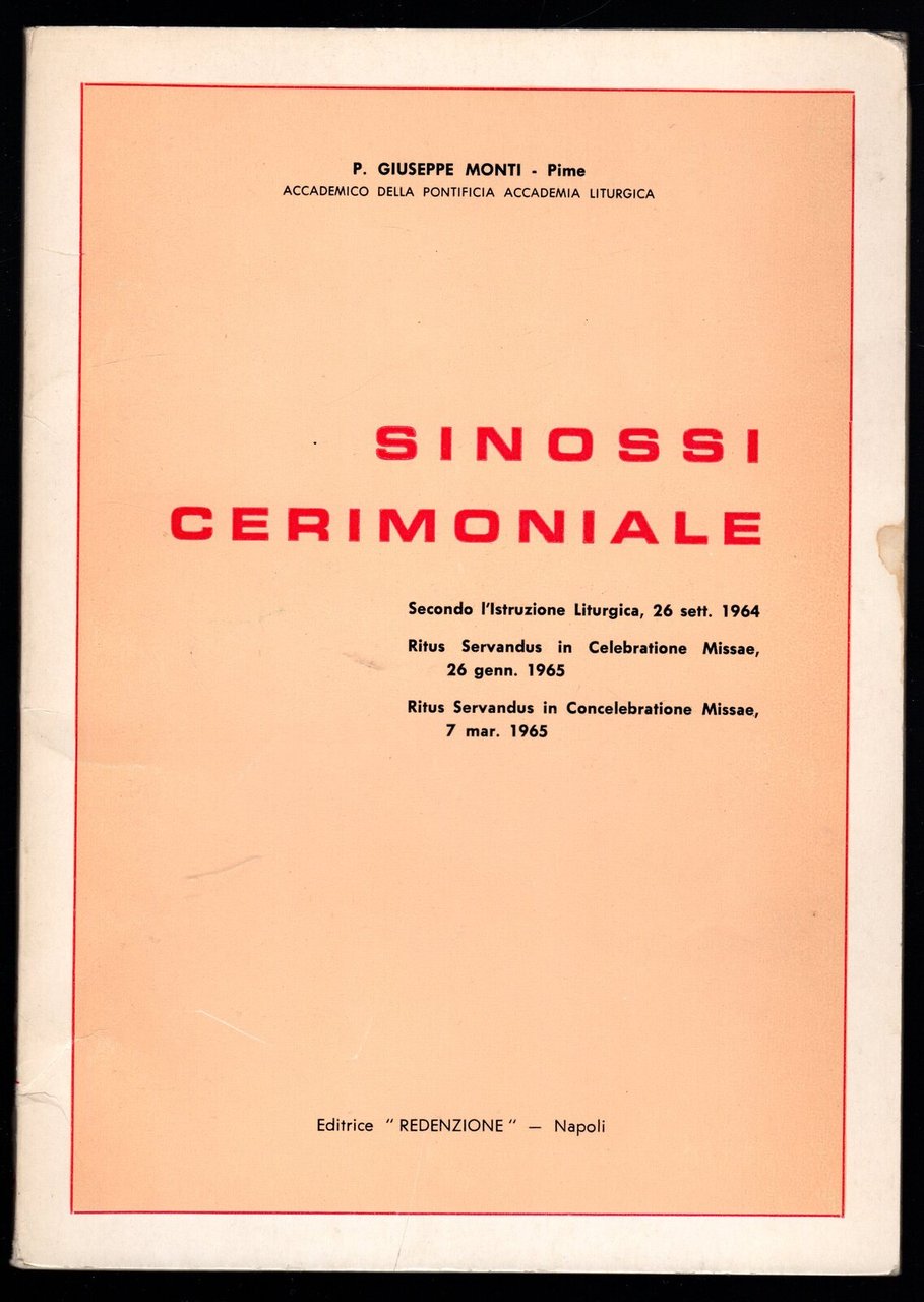 Sinossi cerimoniale