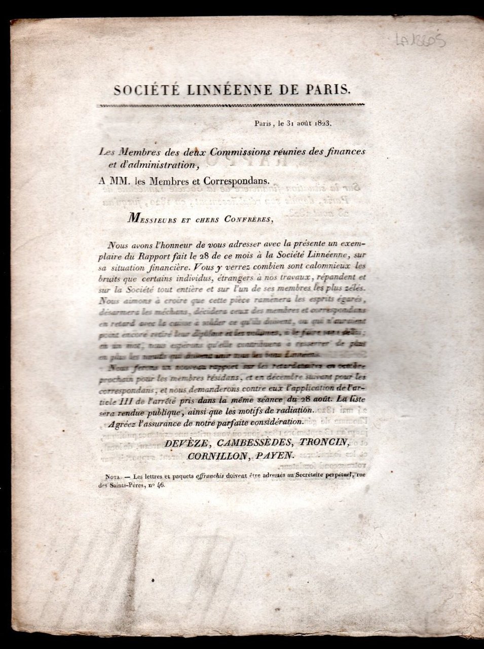 Societé linneenne de Paris