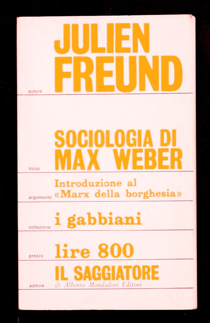 Sociologia di Max Weber