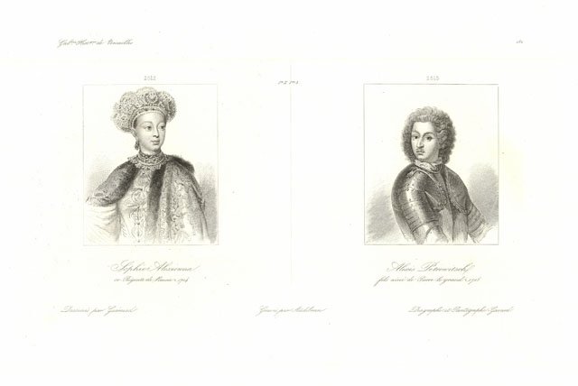 Sophie Alexionvna co-régente de Russie - Alexis Petronvitsch fils ainé …