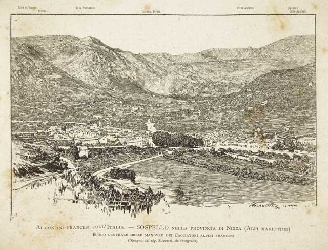 Sospello nella provincia di Nizza (Alpi Marittime) .
