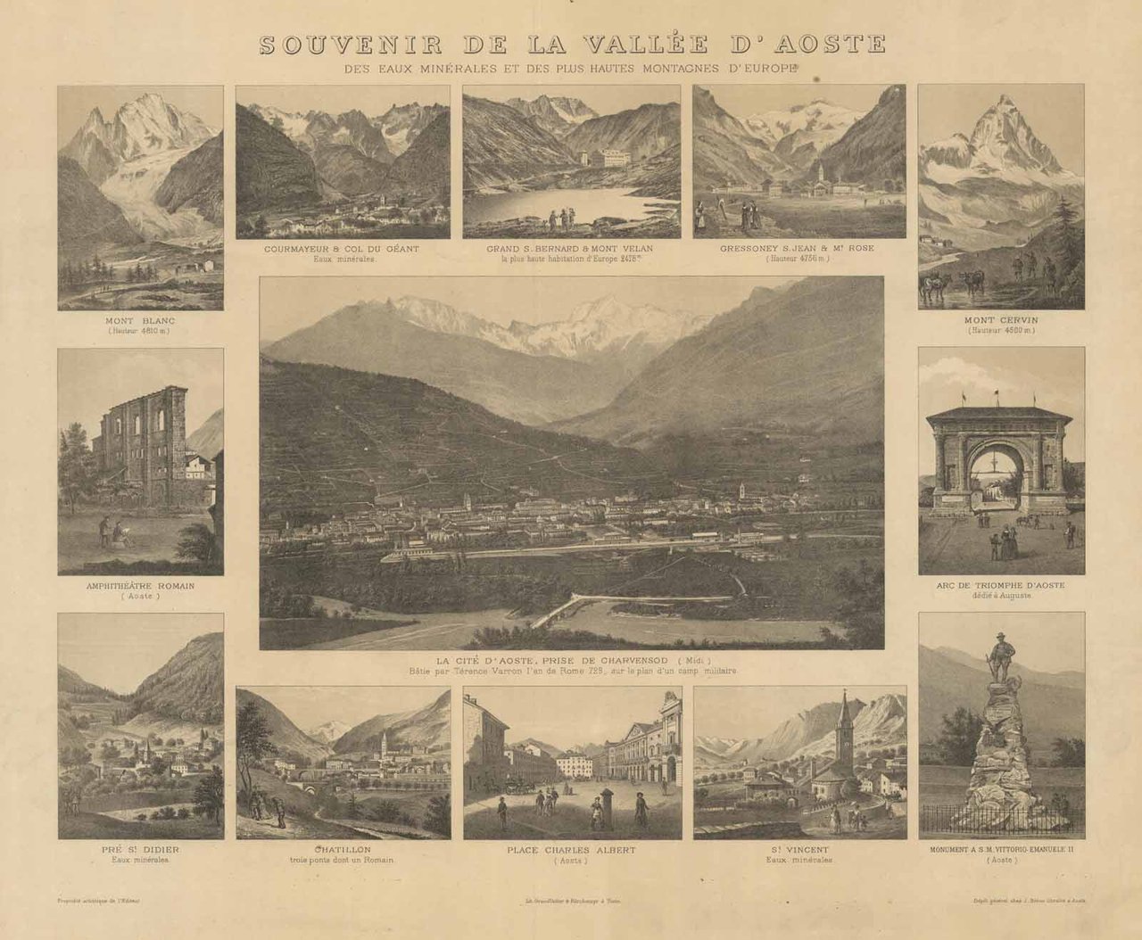 Souvenir de la Vallée d'Aoste des Eaux Minérales et des …
