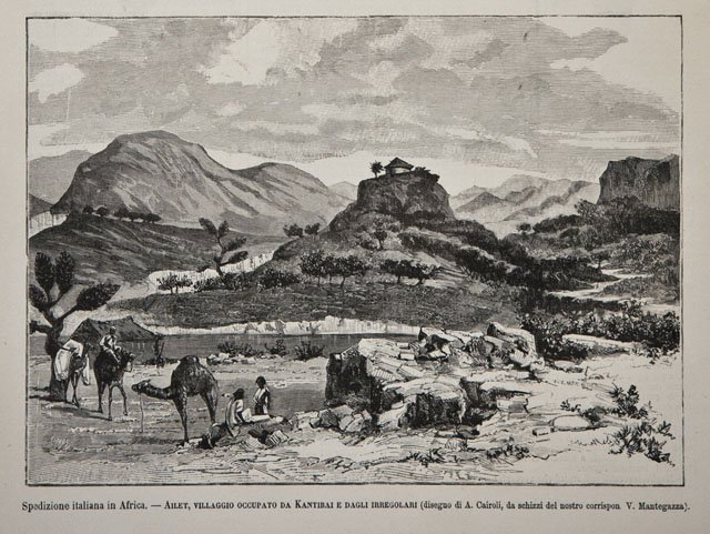 Spedizione italiana in Africa.- Ailet, villaggio occupato da Kantibai e …