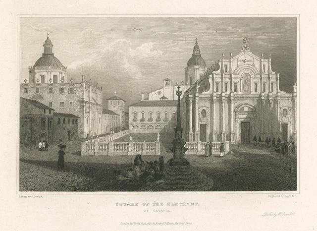Square of the Elephant, at Catania