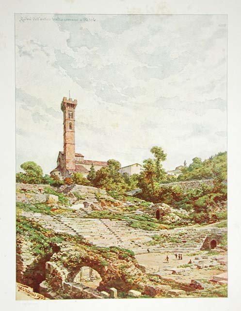 Ruderi dell'antico teatro romano di Fiesole
