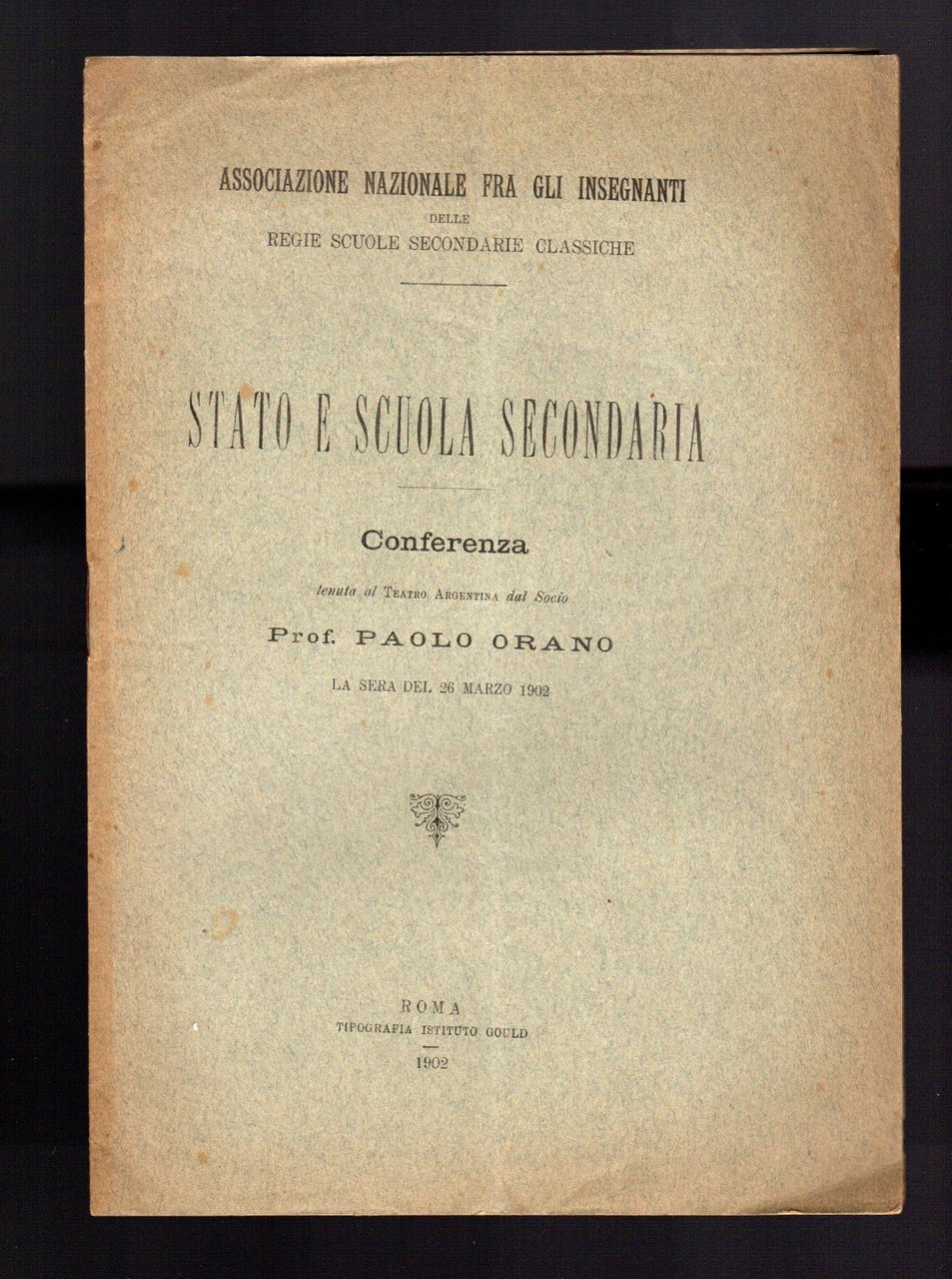 Stato e scuola secondaria