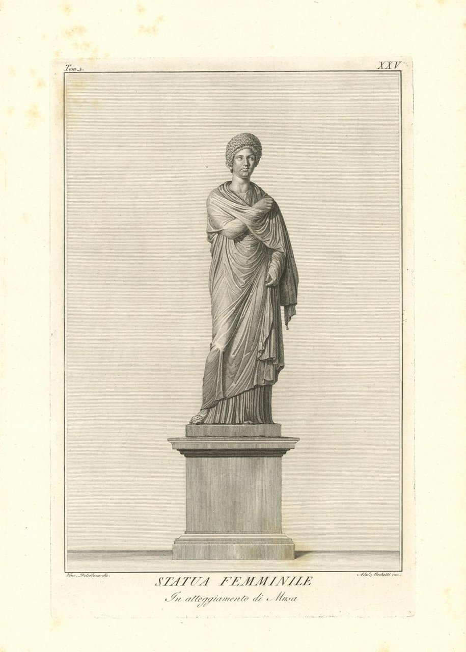 STATUA FEMMINILE / In atteggiamento di Musa