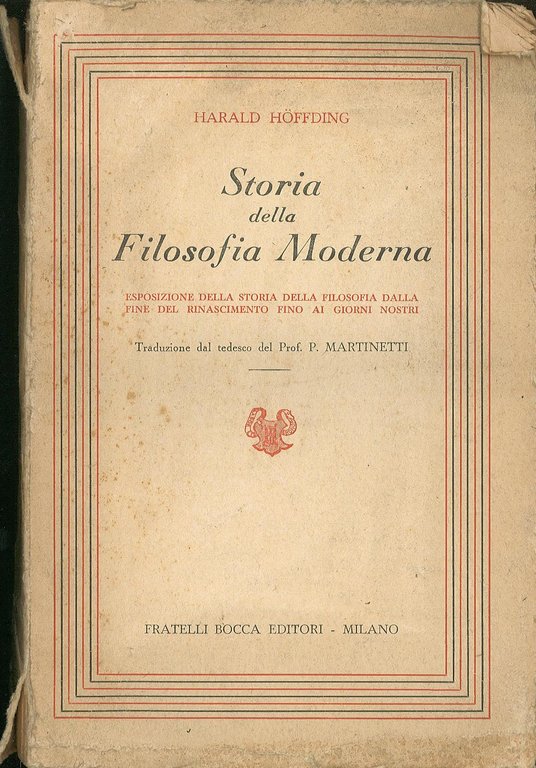 Storia della filosofia moderna