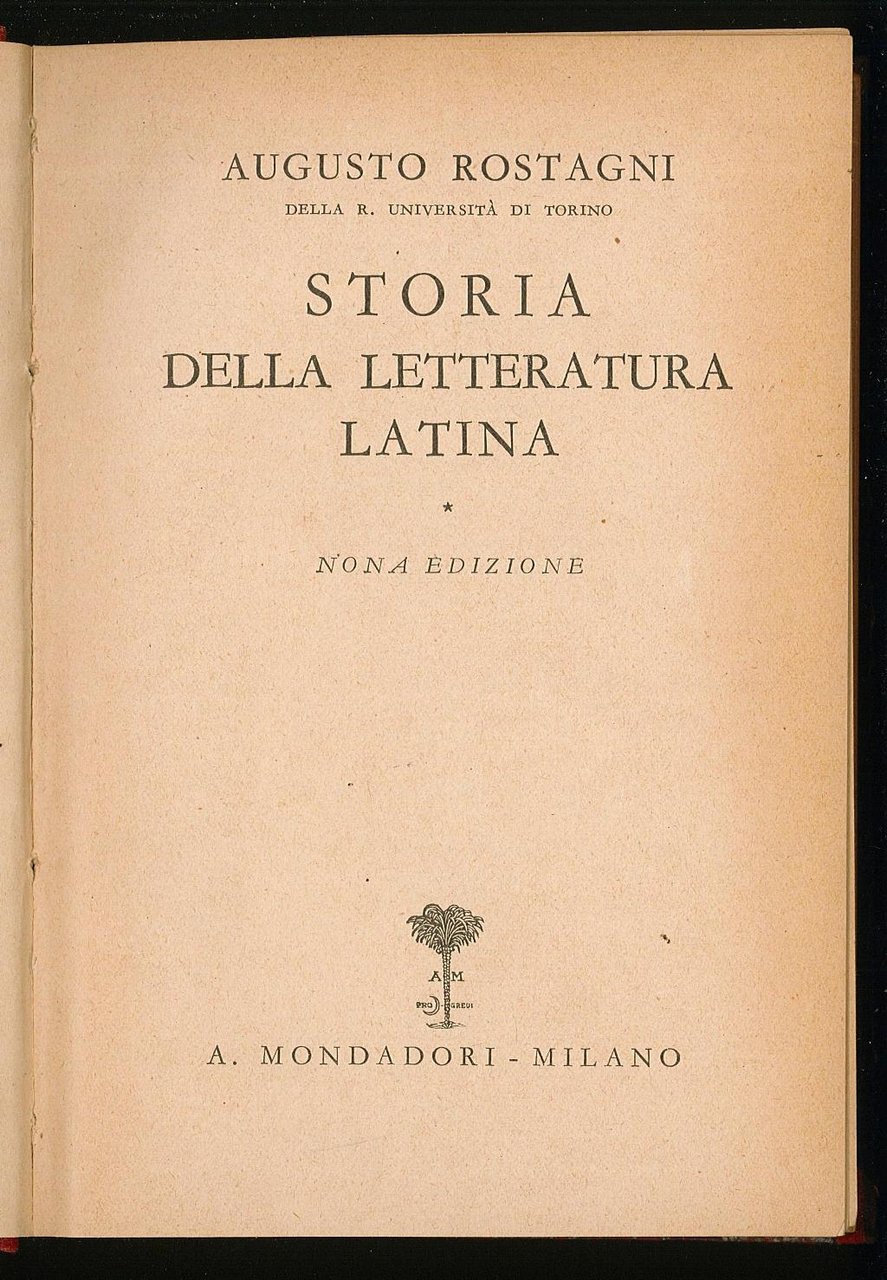 Storia della letteratura latina | Immagine principale