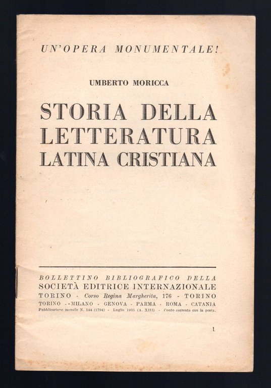 Storia della letteratura latina cristiana