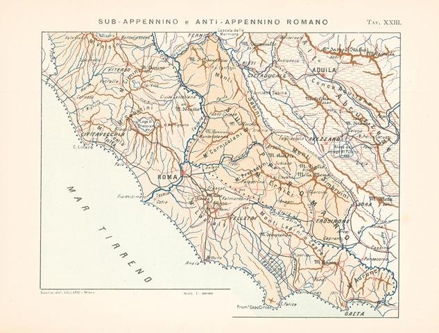 Sub . Appennino e anti - Appennino Romano