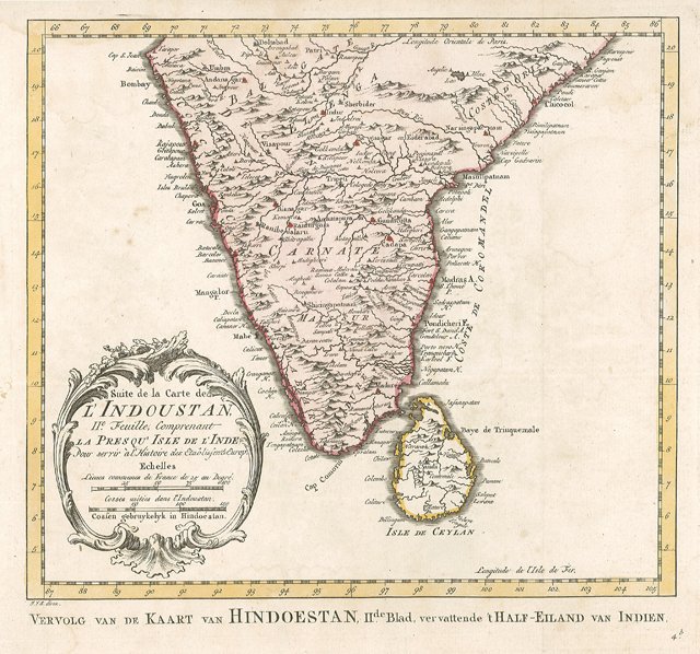 Suite de la Carte de l'Indoustan, IIe, Feuille, Comprenant la …