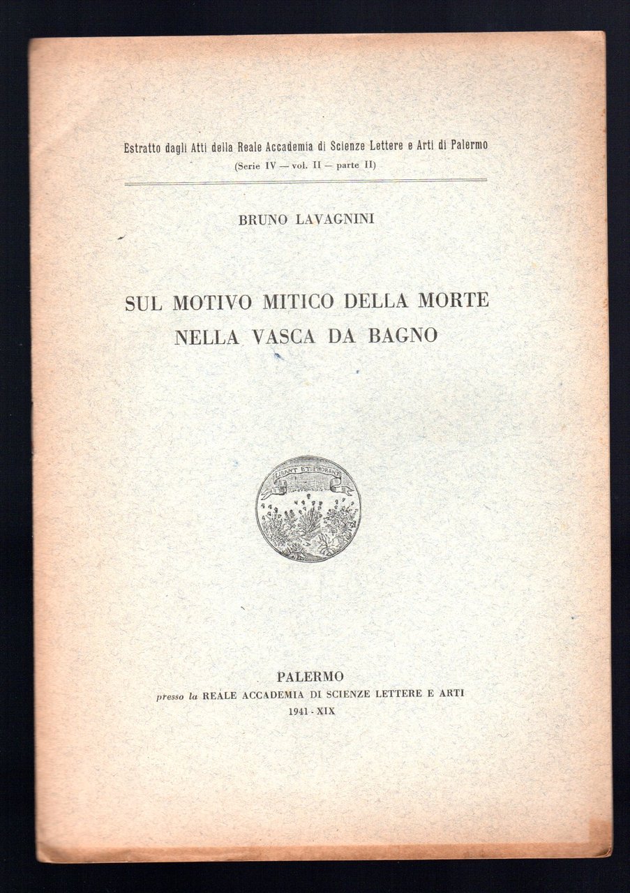 Sul motivo mitico della morte nella vasca da bagno