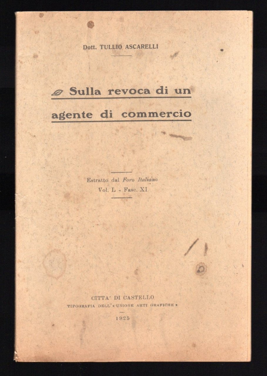 Sulla revoca di un agente di commercio