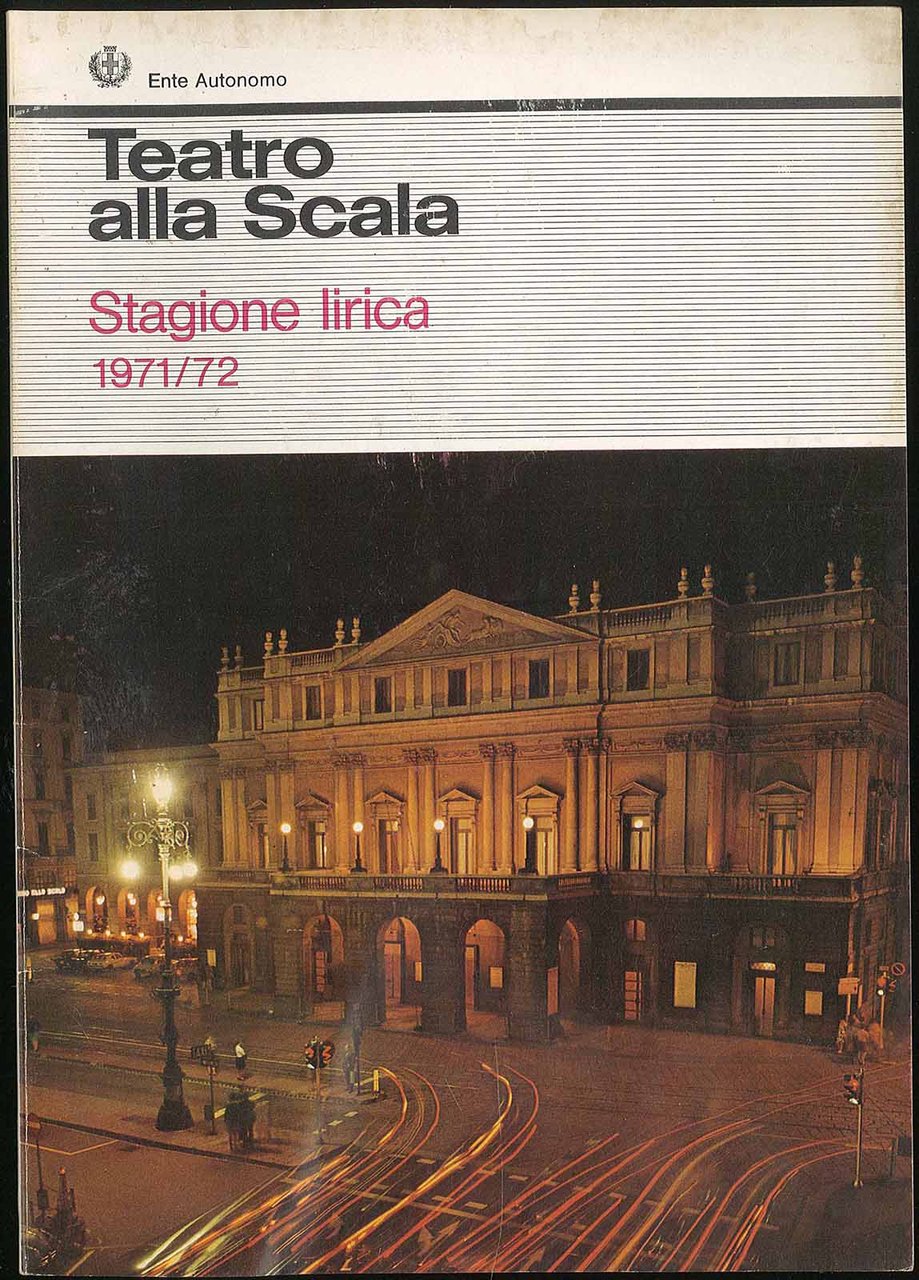 Teatro alla Scala stagione lirica 1971/72 Madama Butterfly