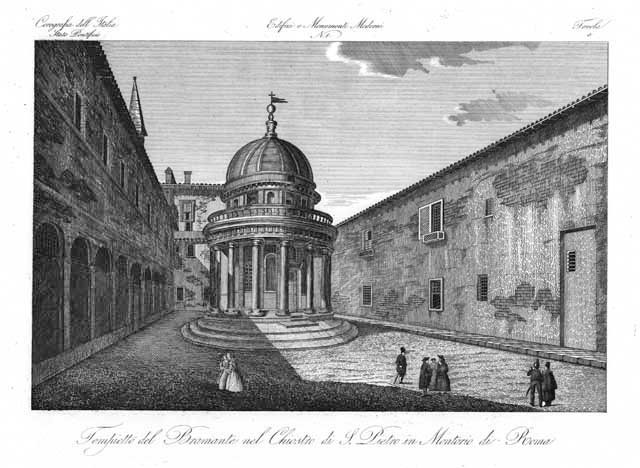 Tempietto del Bramante nel Chiostro di S. Pietro in Montorio …